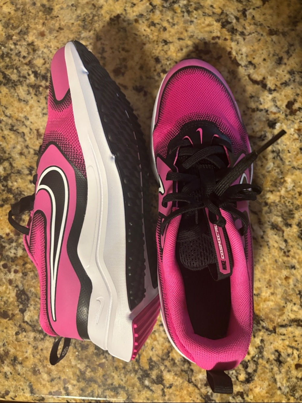 Nike Hot Pink and Black Trainer Sneakers